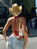 Bikini Sexy de Dos Piezas Estampado para Mujer Nuevo Traje de Baño Triángulo Bolsa Traje de Baño Transfronterizo Lgd72