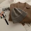 Sombrero de pescador de lana Dongdaemun coreano para mujer Otoño e Invierno Estilo coreano Combinable Muestra el rostro pequeño Celebridad de internet Cálido Sombrero de cubo tejido