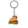 Chaveiro Capivara Plástico Macio PVC Chaveiro Criativo Desenho Animado Pingente de Bolsa Pequenos Acessórios de Presente Venda por Atacado