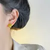Exquisitos Pendientes de Malla Tejida Pequeños y Fragantes para Mujer, Lujo Accesible, Pendientes de Celebridad de Internet de Moda y Personalizados, Pendientes Elegantes, Pendientes de Moda