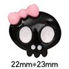 Brillante dulce genial lazo calavera diy accesorios de joyería de resina carcasa de teléfono móvil pasador hebilla de zapato material al por mayor