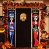 Fábrica Transfronteriza Amazon Transfronterizo Calavera Novia Día de Muertos Mexicano Pareja Cortina de Puerta Tela de Fondo Porche Diseño Personalizado
