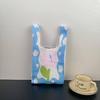Bolso de Punto Bolso de Mano Animal para Mujer Lindo Regalo de Acompañamiento Bolsa para Alimentos Combinable Vipper Cubo Tejido Bolsa de Regalo