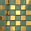 Azulejos de Pared de Cerámica Mosaico Verde Oscuro Retro para Cocina, Comedor, Baño, Lavabo, Piscina