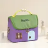 Bolsa de Maquiagem Pequena em Formato de Casa Dopamina Vertical Portátil de Viagem Necessaire Bolsa de Mão Armazenamento Bolsa de Mão de Alto Valor