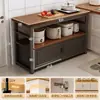 Prateleira de Armazenamento para Cozinha Multifuncional Doméstica Montada na Parede Bancada de Mesa Armário de Chão para Pratos e Tigelas Armazenamento de Micro-ondas Armário Lateral