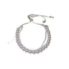 Pulsera Calada de Rombo de Circonita Transfronteriza Europea y Americana, Joyería de Mano Exquisita de Lujo Ligero de Alta Gama, Personalidad, Banda para la Mano, Temperamento, Versátil para Mujeres