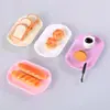 Refrescante y simple bandeja simulada para pan 1:12 casa de muñecas casa de muñecas miniatura comida accesorios de juego bandeja de pan