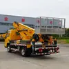 Nuevo Modelo para Exportación: Vehículo de Trabajo Aéreo de Doble Cilindro Azul de 28 m con Brazo Curvo Brazo Telescópico, Montacargas Eléctrico