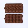 Molde de Silicone para Chocolate Desenho Animado Multiestilo Transfronteiriço Números e Letras Molde de Assar DIY Molde para Fudge Cubo de Gelo