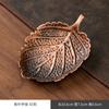 Posavasos de Aleación de Cobre, Portavasos Antiescaldado y Aislantes, Accesorios para Juego de Té, Esteras de Té Metálicas Creativas Japonesas Antiguas, Múltiples Estilos Disponibles en Lotes