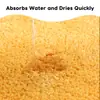 Alfombra de Baño Curva Transfronteriza Estilo Bohemio Linda, Suave, Esponjosa y Muy Absorbente para Piso de Baño