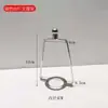 Lámpara de Pie con Carrillón de Conchas Colgante Soporte Perforado Multicapa Soporte DIY Lámpara de Mesa Lámpara Colgante Lámpara de Techo de Cristal Francés Nácar con