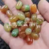 Ágata Yanyuan Contas Cilíndricas Jade Contas Soltas Calcedônia Amarelo-Verde Contas Cilíndricas Coluna Reta Fio Ruyi Acessórios para Joias DIY Contas Coloridas