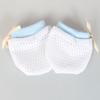 Luvas Faciais Anti-arranhão para Bebê Malha Bebê Verão Fina Seda Gelo Alta Elasticidade Ajustável Pequenas Luvas Protetoras para Recém-nascidos