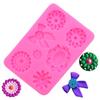 Molde de silicona con forma de perla y gema, molde de azúcar con forma de lazo, molde para hornear de arcilla ultraligera para pastel de chocolate
