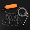 Cerradura para Peces Pato Amarillo Pequeño, Cerradura para Peces Vivos, Cerradura para Peces Señuelo, Cerradura de Acero Inoxidable con Cable de Acero, Pinzas de Control de Peces, Cerradura de Control de Peces, Otros