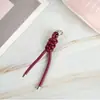 Moda Criativa Tendência Fivela Pendurada Nó Peruano Corda de Couro Tecelagem Acessórios Chaveiro de Carro Pingente de Bolsa de Boneca Atacado