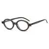 Gafas Antiluz Azul Estilo Nerd con Montura Ovalada Retro para Mujer, Gafas Lisas Versátiles, Gafas de Sol de Moda Europeas y Americanas