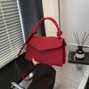Nova moda cor sólida bolsa de ombro casual simples pequena bolsa quadrada feminina 2025 primavera bolsa vintage bolsa crossbody