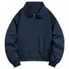 Chaqueta de Trabajo Retro Americana Nueva para Hombre Primavera y Otoño con Diseño Desestructurado y Cuello de Solapa