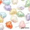 Acrílico Crema Jade Conejo Amor Sello de Laca de Fuego Imitación Cuenta Plana Hecho a Mano DIY Llavero Cadena para Teléfono Móvil Accesorios con Cuentas