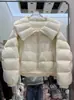 Abrigo de algodón cálido, corto, elegante, con solapa grande, estilo chic transfronterizo, chaqueta cálida para mujer, corte holgado, estilo coreano