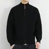 Jaqueta Cardigan Masculina Estilo Puro Desejo Outono/Inverno 2026, Jaqueta de Algodão Estilo Americano, Casaco Solto e Estiloso com Acabamento de Luxo