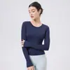Camiseta Deportiva Casual de Manga Larga Antibacteriana Transpirable Ajustada para Yoga, Running, Entrenamiento, Top de Fitness