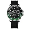 Reloj Popular Fantasma Verde de la Fábrica C Reloj Mecánico Totalmente Automático Luminoso Resistente al Agua Correa de Acero Reloj para Hombre Reloj de Cuarzo Popular