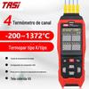 Termômetro termopar de temperatura TASI Tenas TA612A/B/C contato K/J termômetro digital industrial