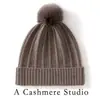 Nuevo Gorro de Cachemira Otoño/Invierno 2025 para Mujer, Gorro de Punto Simple y Versátil con Bola de Pelo de Zorro, Gorro Cálido y Engrosado para Clima Frío