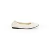 Zapatos mecedores estilo rollo de huevo versión piel, punta suave y redonda, moño, bailarinas de cordones poco profundos para mujer, nuevo modelo otoño 2026