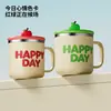 Caneca Apple Personalidade Criativa Aço Inoxidável 304 Alta Aparência Selada à Prova de Vazamentos Copo para Beber Copo Conveniente para Exterior