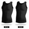Chaleco de Algodón Puro para Hombre Estilo Nuevo con Canalé Fino Elástico en Negro y Blanco, Adecuado para Jóvenes Adultos, Deportes, Espalda de Nadador, Hombro Estrecho, Venta al por Mayor