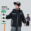 Chaqueta para Niños Traje de Esquí 3 en 1 Desmontable Otoño/Invierno 2026 Niños Grandes Acolchado Engrosado Invierno Niño