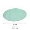 Plato redondo de paja de trigo transfronterizo plato de hueso para restaurante postre plato de postre plato de hueso plato para snacks doméstico venta al por mayor de fábrica