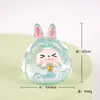 Nuevos Artesanías de Resina de Vaca Luminosa Kk Adornos de Escritorio de Moda para Bricolaje Pequeños Adornos Lindos Figuras Lindas de Moda