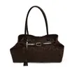 Bolso Tote Versátil Retro de Gran Capacidad para Mujer Moda Otoño Temprano 2025 Moderno Elegante Estampado de Leopardo Bolso de Hombro Único de Alta Gama