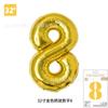 Comercio Exterior Nuevo Modelo 32 pulgadas Versión Americana Mediano Digital Globo de Película de Aluminio Tapa Dura 80cm Oro Rosa Decoración de Fiesta de Cumpleaños