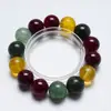 [Jinghong Tudo] Pulseira de Cristal Natural Quartzo Rutilado Verde Feminina Mais Fácil de Combinar Presente Pulseira de Cristal Branco Atacado