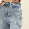 Nueva Cadena de Cintura de Metal para Mujer Moda Punk Cadena para Pantalones de Mezclilla Transfronteriza Decorativa Cadena de Cintura Joker Cadena para Pantalones Personalizada Venta al por Mayor