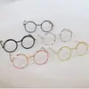 Gafas 3-4- 5cm Accesorios Pequeños, Gafas, Peluches, Accesorios para Gatitos, Monturas Metálicas, Resortes Electroplateados, Regalos