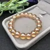 Pulseira de cristal preservador de cor imitação zircônia pulseira de contas de vidro champanhe Taobao soletrar muitos presentes pulseira atacado