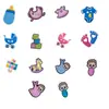 Set de Bebé Nuevo de Dibujos Animados Transfronterizo Charms para Zapatos de Goma Suave de PVC Hebilla de Flor para Zapatos de Jardín Accesorios para Zapatos