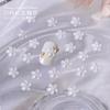 Resina pequenos acessórios gelo através de pó flash cinco pétalas flor diy flor acessórios acessórios de cabelo materiais artesanais atacado