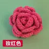 Flor de Crochê Flor Artificial Cabeça de Flor Rosa Girassol DIY Acessórios para Roupas Acessórios Joias Acessórios de Cabelo com Múltiplas Pétalas