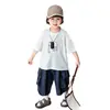 Conjunto de Ropa de Verano para Niños, Conjunto Delgado de Dos Piezas de Manga Corta para Niños, Ropa de Verano para Niños Estilo Nuevo 2026, Ropa Infantil Elegante y Moderna