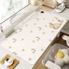 Alfombrilla de ratón calefactable, diseño lindo de dibujos animados, perfecta para el invierno, ideal para estaciones de trabajo de niñas, mantiene tu escritorio caliente y es un gran calentador de manos calefactable extragrande para la oficina