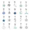 Promoção Quente da Amazon Pulseira de Cristal Azul Oceano Diy Conjunto Infantil Pulseira Vintage Joia Exquisita Caixa de Presente Presente